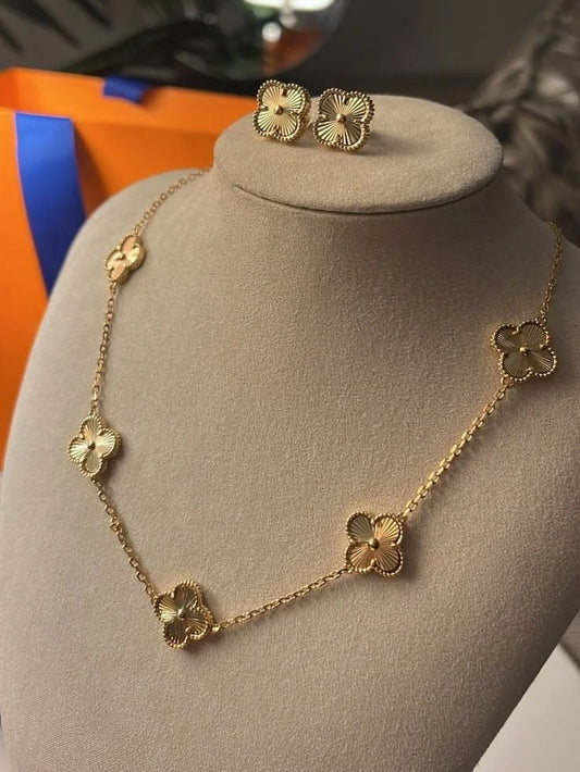 Collier Signature Trèfle Doré
