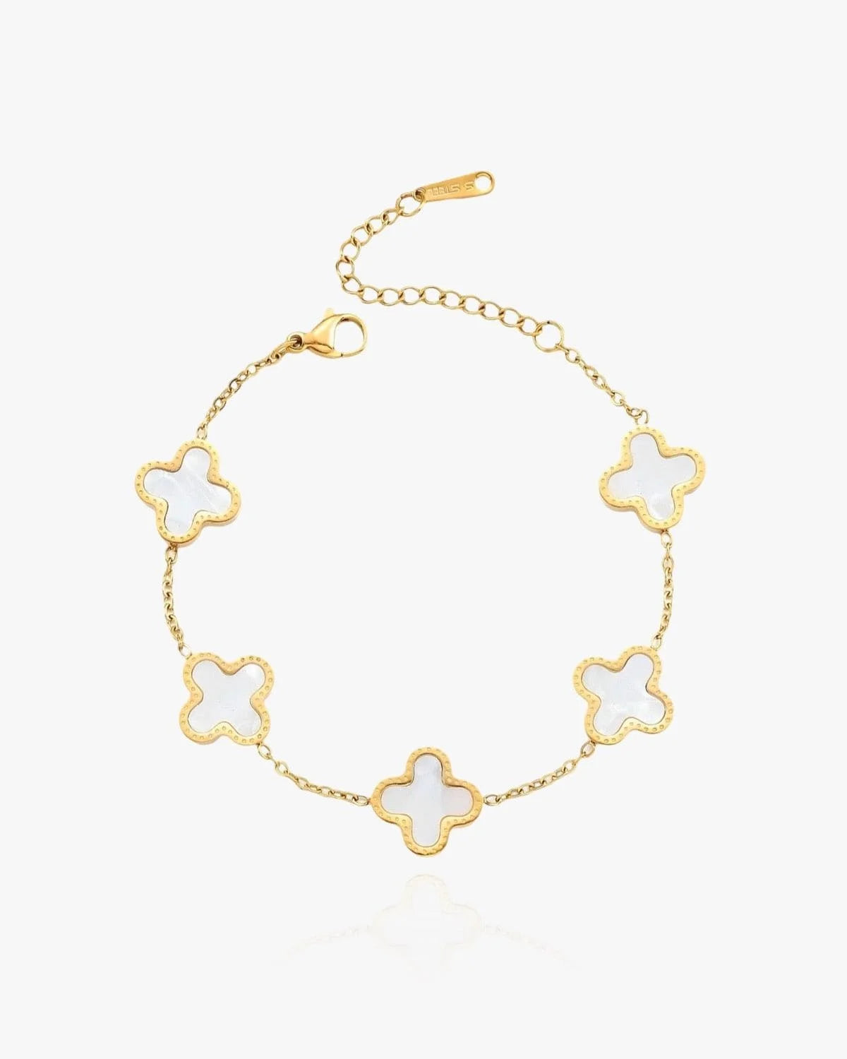 Bracelet Trèfle Blanc Pureté