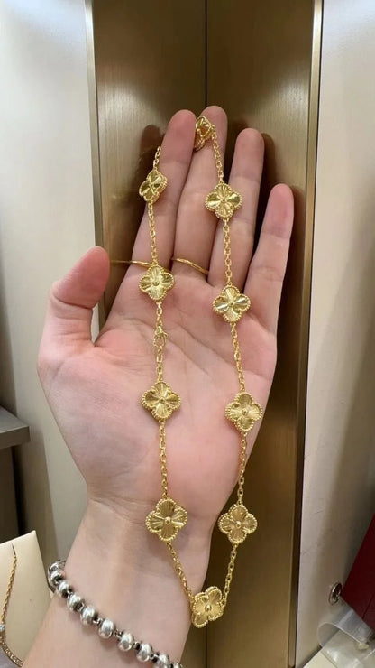 Collier Signature Trèfle Doré