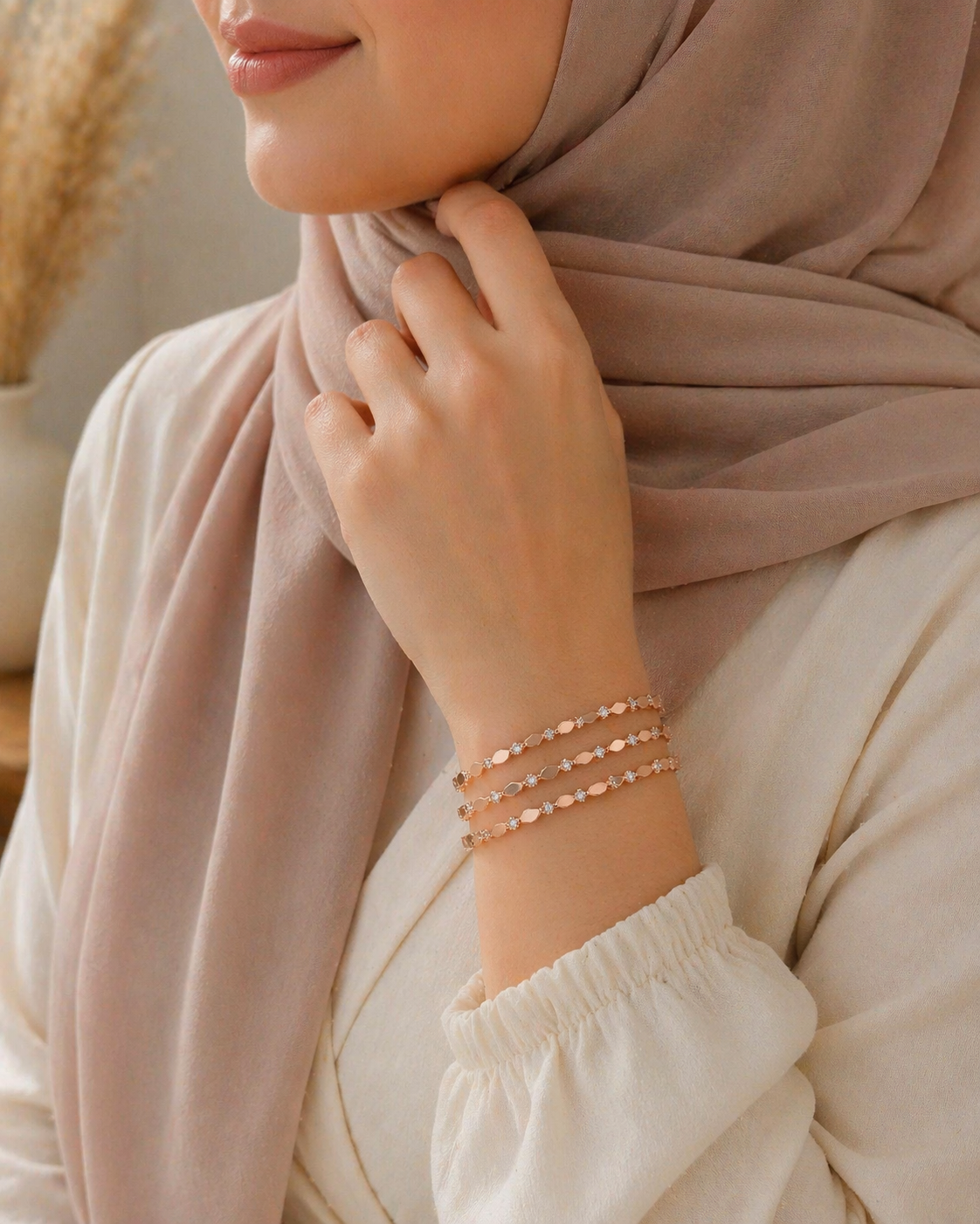 Bracelet Rose Éclat