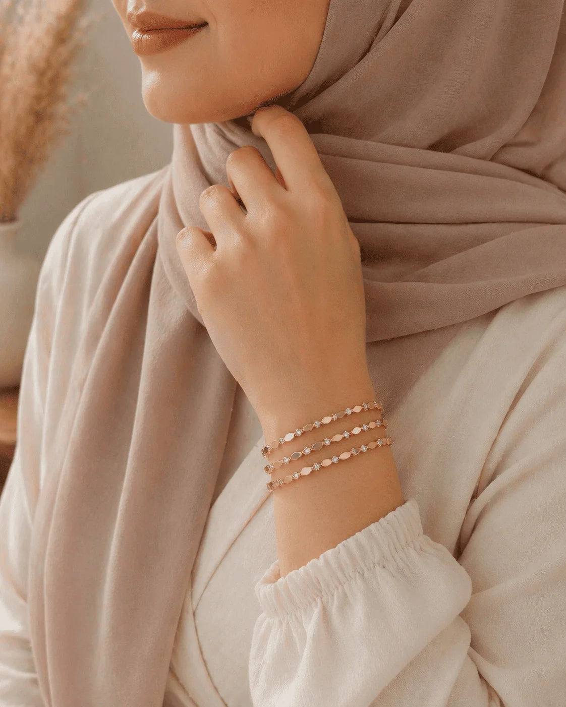Bracelet Rose Éclat